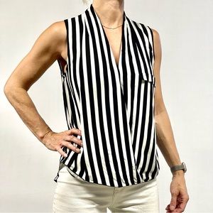 Sleeveless low cut blouse